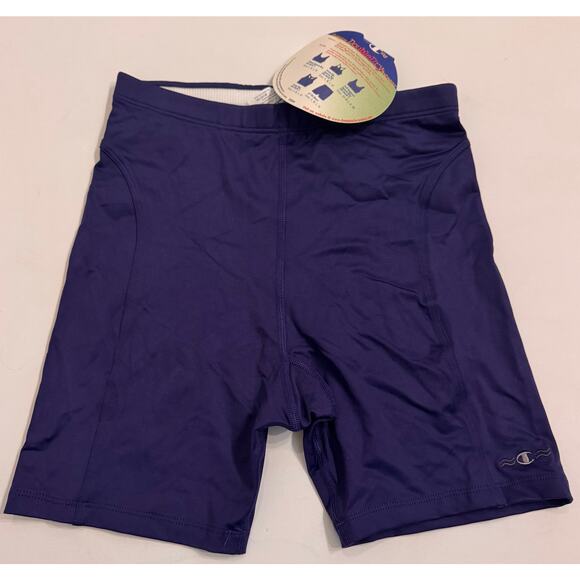 NWT Y2K Vtg Champion Double Dry 6" Fit Short Cosmic Purple Women's M 10/12 - Picture 1 of 6